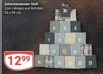 Globus Adventskalender stoff Angebot