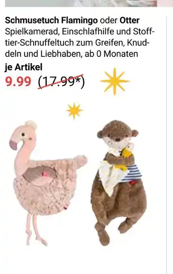 Globus Schmusetuch flamingo Angebot