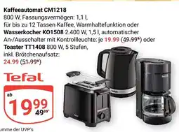 Globus Tefal kaffeeautomat cm1218 Angebot