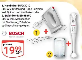 Globus Bosch handmixer mfq 3010 Angebot