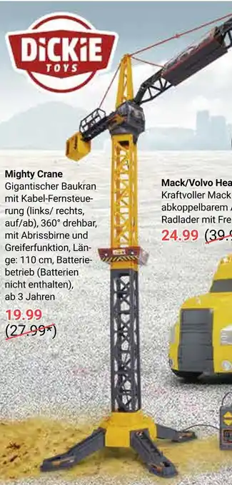 Globus Dickie toys mighty crane Angebot