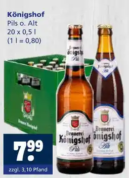 Getränkewelt Königshof pils o. alt Angebot