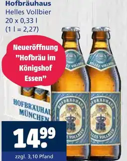 Getränkewelt Hofbräuhaus helles vollbier Angebot