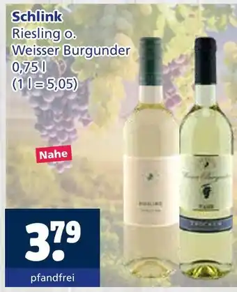 Getränkewelt Schlink riesling Angebot