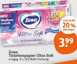 tegut Zewa toilettenpapier ultra soft Angebot