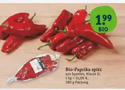 tegut Bio-paprika spitz Angebot
