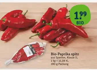 tegut Bio-paprika spitz Angebot