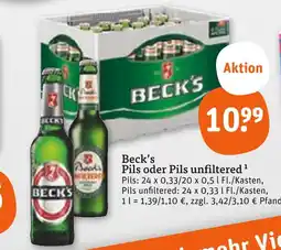 tegut Beck's pils Angebot