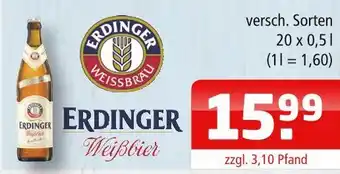 Getränke Oase Erdinger weißbier Angebot