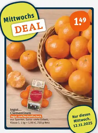tegut Tegut... clementinen Angebot