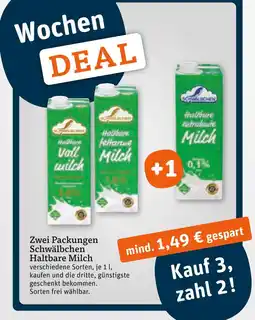 tegut Schwälbchen haltbare vollmilch Angebot
