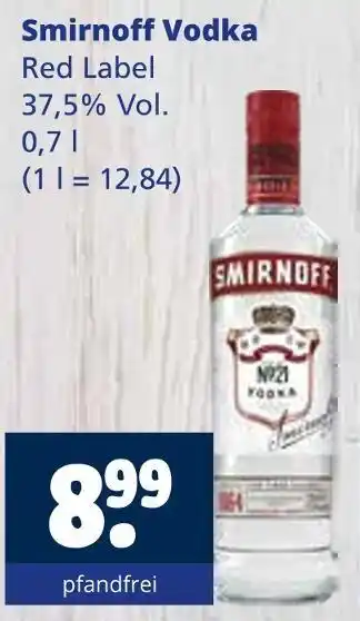 Getränkewelt Smirnoff vodka red label Angebot