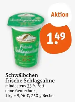 tegut Schwälbchen frische schlagsahne Angebot