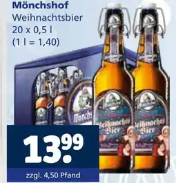 Getränkewelt Mönchshof weihnachtsbier Angebot