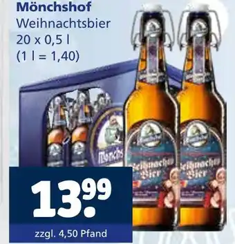 Getränkewelt Mönchshof weihnachtsbier Angebot