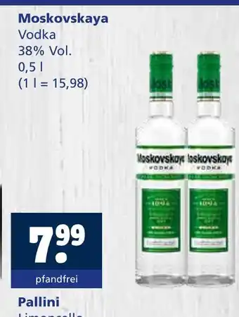 Getränkewelt Moskovskaya vodka Angebot
