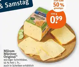 tegut Milram müritzer original Angebot
