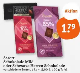tegut Sarotti schokolade mild 70% Angebot