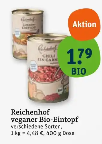 tegut Reichenhof chili sin carne Angebot