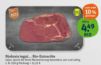 tegut Tegut bio-entrecôte Angebot