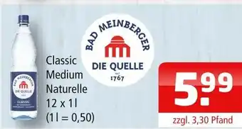 Getränke Oase Bad meinberger classic medium naturelle Angebot