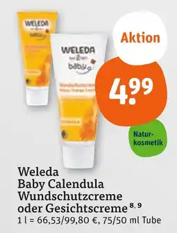 tegut Weleda baby calendula wundschutzcreme Angebot
