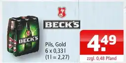 Getränke Oase Beck's pils Angebot