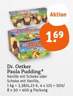 tegut Dr. oetker paula pudding vanille mit schoko Angebot