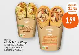 tegut Natsu falafel wrap Angebot