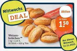 tegut Weizenbrötchen Angebot