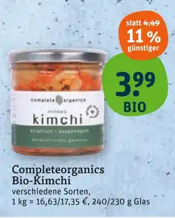 tegut Completeorganics bio-kimchi Angebot
