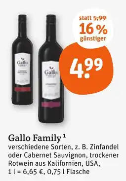 tegut Gallo family zinfandel Angebot