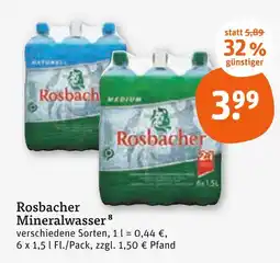 tegut Rosbacher mineralwasser Angebot
