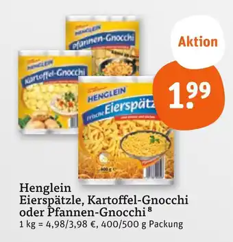 tegut Henglein frische eierspätzle Angebot