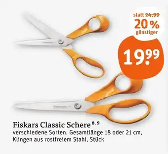 tegut Fiskars classic schere Angebot