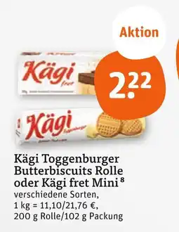 tegut Kägi toggenburger butterbiscuits rolle Angebot