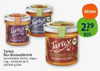 tegut Tartex bio-brotaufstrich beluga linse balsamico Angebot