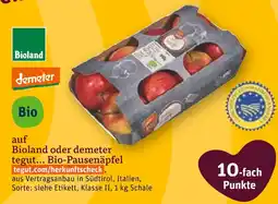 tegut Bioland bio-pausenäpfel Angebot