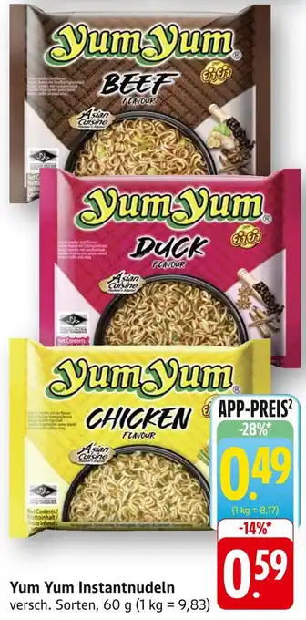 Edeka Yum yum beef flavour Angebot