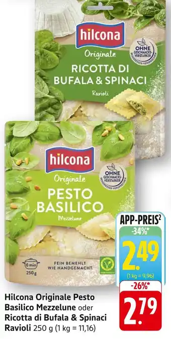 Edeka Hilcona pesto basilico mezzelune Angebot