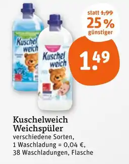 tegut Kuschelweich weichspüler Angebot