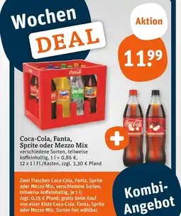 tegut Coca-cola , fanta, sprite oder mezzo mix Angebot