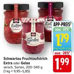 Edeka Schwartau fruchtaufstrich extra erdbeere Angebot