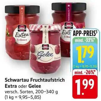 Edeka Schwartau fruchtaufstrich extra erdbeere Angebot