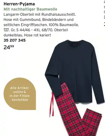 Tchibo Herren-pyjama Angebot