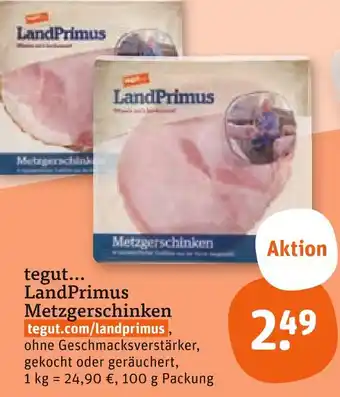 tegut Landprimus metzgerschinken Angebot
