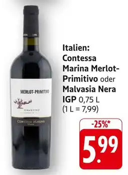 Edeka Contessa marina merlot-primitivo Angebot
