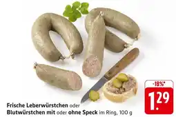 Edeka Frische leberwürstchen Angebot