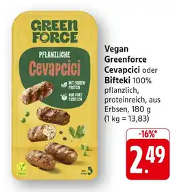 Edeka Greenforce vegan greenforce cevapcici Angebot