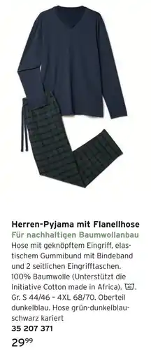 Tchibo Herren-pyjama mit flanellhose Angebot